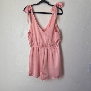 Altar’d State Pink tie romper size M